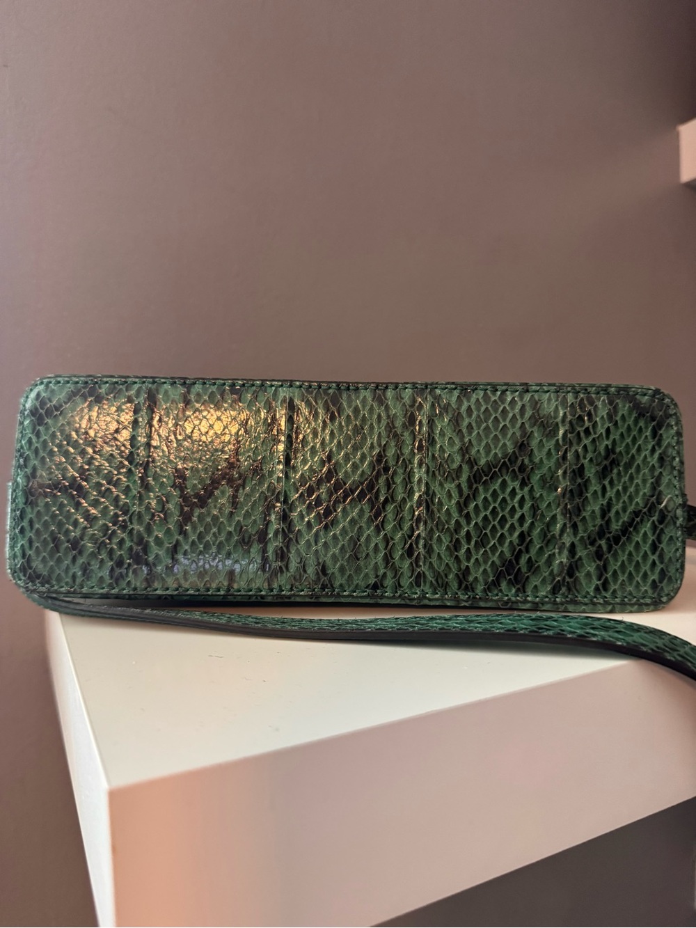 Gucci Ophidia Dome Crossbody Bag- Green Python Leather - Picture 6 of 13
